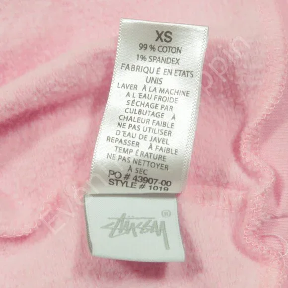 Stussy Sweatshirt Womens XS Pink Logo Crewneck Skater Pullover - Picture 7 of 7